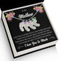 Custom Baby Feet Necklace with Birthstone To My Mother