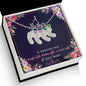 Custom Baby Feet Necklace with Birthstone A Mother is someone you laugh with, dream with, and love with all your heart.