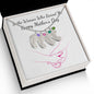Custom Baby Feet Necklace with Birthstone To the Woman who raised me, Happy Mothers Day