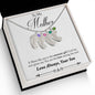 Custom Baby Feet Necklace with Birthstone Son to mother