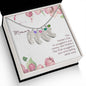 Custom Baby Feet Necklace with Birthstone Mommy to be - Snuggled in Your tummy