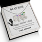Custom Baby Feet Necklace with Birthstone Dear Mom,  Happy Mother’s Day! You’re the mom