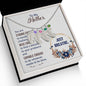 Custom Baby Feet Necklace with Birthstone To my Mother-Just breathe