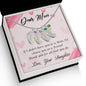 Custom Baby Feet Necklace with Birthstone Dear Mom-Happy Mother’s Day!