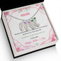 Custom Baby Feet Necklace with Birthstone Mom Happy Mother's Day