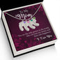 Custom Baby Feet Necklace with Birthstone To My Mom you are the person