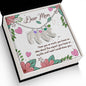 Custom Baby Feet Necklace with Birthstone Dear Mom I love you so much