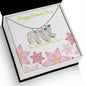 Custom Baby Feet Necklace with Birthstone Happy Mother's Day to my Incredible Mom