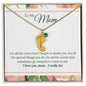 Custom Baby Feet Necklace with Birthstone To My Mom - I Love You, I really Do