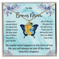 Custom Baby Feet Necklace with Birthstone To My Bonus Mom2