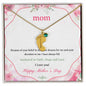 Custom Baby Feet Necklace with Birthstone Mom Happy Mother's Day