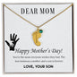 Custom Baby Feet Necklace with Birthstone Dear Mom,  Happy Mother’s Day! You’re the mom