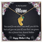 Custom Baby Feet Necklace with Birthstone To My Beautiful Mom2