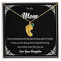 Custom Baby Feet Necklace with Birthstone To My Mom2