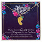 Custom Baby Feet Necklace with Birthstone Happy Mother's Day