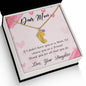 Custom Baby Feet Necklace with Birthstone Dear Mom-Happy Mother’s Day!