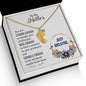 Custom Baby Feet Necklace with Birthstone To my Mother-Just breathe