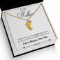 Custom Baby Feet Necklace with Birthstone Son to mother