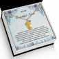 Custom Baby Feet Necklace with Birthstone To My Beautiful Mom