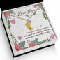 Custom Baby Feet Necklace with Birthstone Dear Mom I love you so much