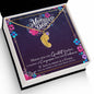 Custom Baby Feet Necklace with Birthstone Happy Mother's Day