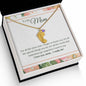 Custom Baby Feet Necklace with Birthstone To My Mom - I Love You, I really Do