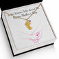 Custom Baby Feet Necklace with Birthstone To the Woman who raised me, Happy Mothers Day