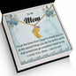 Custom Baby Feet Necklace with Birthstone To My Mom