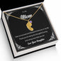 Custom Baby Feet Necklace with Birthstone To My Mom2