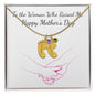 Custom Baby Feet Necklace with Birthstone To the Woman who raised me, Happy Mothers Day