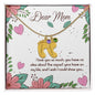 Custom Baby Feet Necklace with Birthstone Dear Mom I love you so much