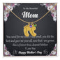 Custom Baby Feet Necklace with Birthstone To My Beautiful Mom2