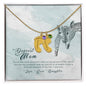 Custom Baby Feet Necklace with Birthstone To my mom- you're the most beautiful