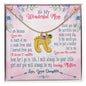 Custom Baby Feet Necklace with Birthstone To My wanderful Mom