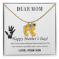 Custom Baby Feet Necklace with Birthstone Dear Mom,  Happy Mother’s Day! You’re the mom