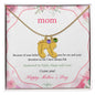 Custom Baby Feet Necklace with Birthstone Mom Happy Mother's Day