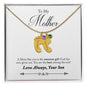 Custom Baby Feet Necklace with Birthstone, To my Mother