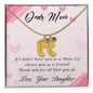 Custom Baby Feet Necklace with Birthstone Dear Mom-Happy Mother’s Day!