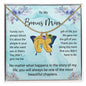 Custom Baby Feet Necklace with Birthstone To My Bonus Mom2