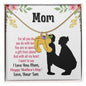 Custom Baby Feet Necklace with Birthstone mom you are so special