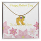 Custom Baby Feet Necklace with Birthstone Happy Mother's Day to my Incredible Mom