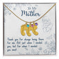 Custom Baby Feet Necklace with Birthstone To My Mon if there ever comes a day where we cant be together