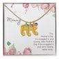 Custom Baby Feet Necklace with Birthstone Mommy to be - Snuggled in Your tummy