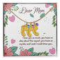 Custom Baby Feet Necklace with Birthstone Dear Mom I love you so much