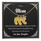 Custom Baby Feet Necklace with Birthstone To My Mom2