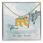 Custom Baby Feet Necklace with Birthstone To my mom- you're the most beautiful