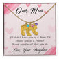 Custom Baby Feet Necklace with Birthstone Dear Mom-Happy Mother’s Day!