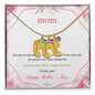 Custom Baby Feet Necklace with Birthstone Mom Happy Mother's Day
