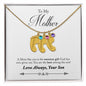 Custom Baby Feet Necklace with Birthstone, To my Mother