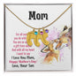 Custom Baby Feet Necklace with Birthstone mom you are so special 1